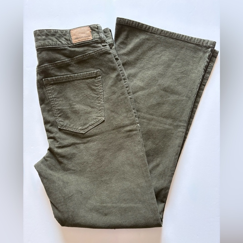 American Eagle Olive Green Corduroy Pants